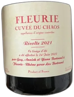 photo du vin Cuvée du Chaos