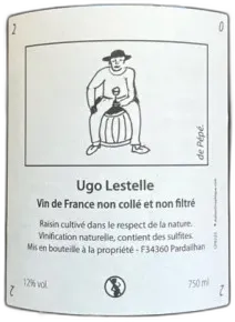 photo du vin Ugo Lestelle Vin de France le p’Tit Bonhomme