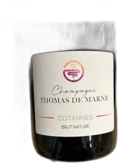 image du vin Thomas de Marne Champagne Blanc des Noirs Zéro Dosage Cotannes 2019 Magnum