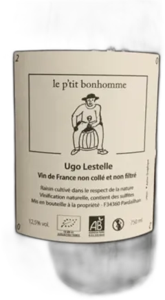 photo du vin Ugo Lestelle Vin de France le p’Tit Bonhomme