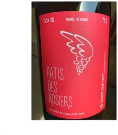 photo le Raisin à Plume Vin de France Rouge Pâtis des Rosiers 2019