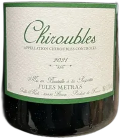 illustration du vin Jules Métras Chiroubles la Montagne