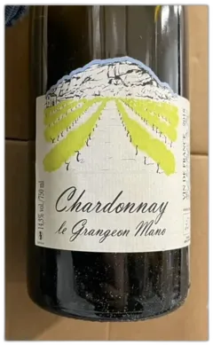 capture du vin les Grangeons de l’Albarine Vin de France Chardonnay le Grangeon Mano