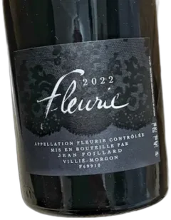 vue du vin Foillard Jean Fleurie