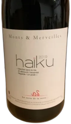 photos du vin Domaine Monts et Merveilles Vin de France Haïku Magnum