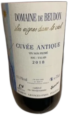 illustration du vin Domaine du Beudon Valais Cuvée Antique Vieilles Vignes