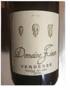 illustration du vin Finot Frères Coteaux du Grésivaudan Verdesse Vendange d’Automne