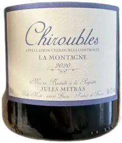 illustration du vin Jules Métras Chiroubles la Montagne