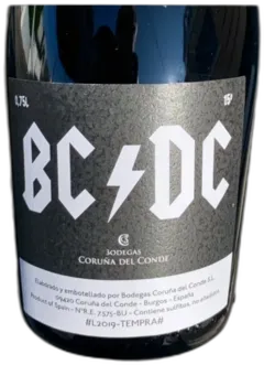 photo du vin Bodegas Coruña Del Conde Vin de la Tierra de Castilla y Leon bc dc Tempranillo 2018