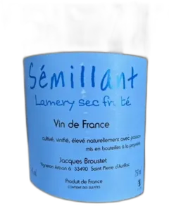 aperçu du vin Château Lamery Vin de France Sémillant