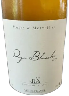 photo du vin Domaine Monts et Merveilles Vin de France Page Blanche