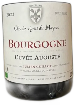 photo Vignes du Maynes Bourgogne Rouge Auguste