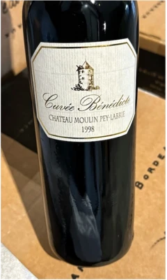 photo Château Moulin Pey Labrie Cuvée Bénédicte