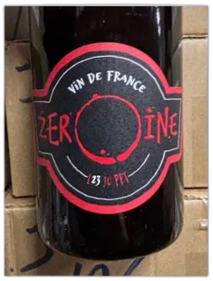 photo du vin Zéroïne Vin de France Rouge L23 Juppt - ROUG