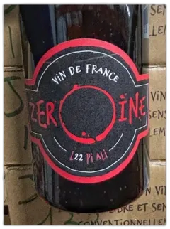vue du vin Zéroïne Vin de France Rouge L22 Piali Magnum
