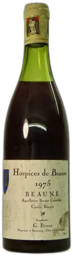 photo Beaune Hospices de Beaune, Cuvée Brunet, Domaine G. Prieur, 1975