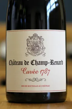 vue du vin Château de Champ-Renard Cuvée 1787