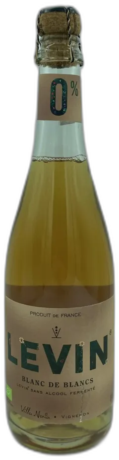 photo du vin Blanc de Blanc Levin Sans Alcool Fermenté Villa Noria