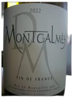 photo Domaine de Montcalmes Blanc Vin de France 2022