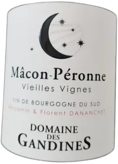 vue du vin Mâcon-Péronne 2023 Domaine des Gandines