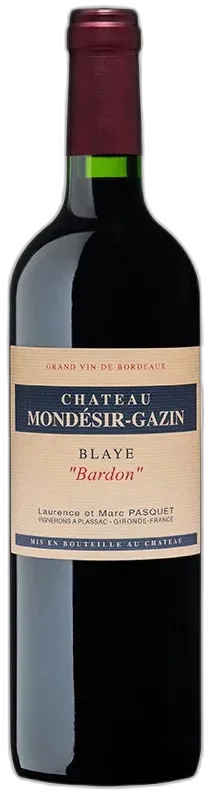 photo du vin Château Mondesir-Gazin Bardon