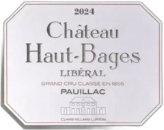 photo du vin Château Haut-Bages Libéral 2024