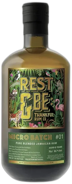 photo Thankful 13 Ans Micro Batch Jamaican Rum Antipodes - 2013