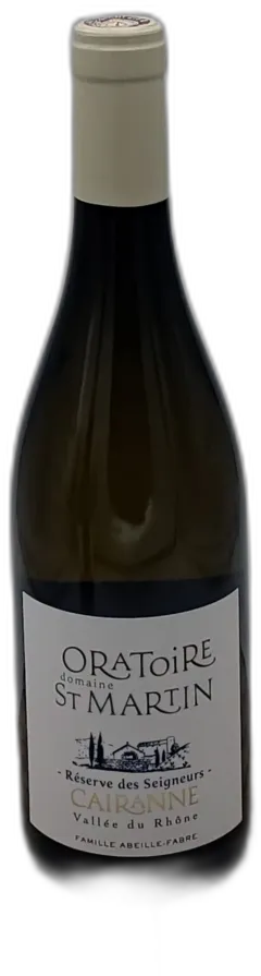 photo du vin Cairanne Blanc "Réserve des Seigneurs" Oratoire st Martin