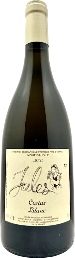 capture du vin Igp Pays d’Hérault Mont Baudile Costas Blanc "Cuvée Jules"