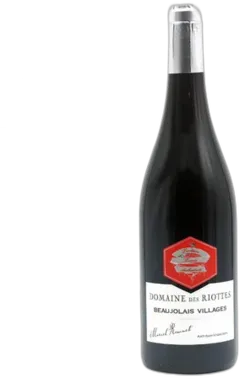 vue du vin Aoc Beaujolais Villages Domaine des Riottes Vin Rouge 2022