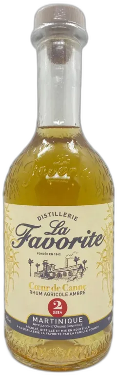 photo Rhum Martinique la Favorite Coeur de Canne Ambre 2 An