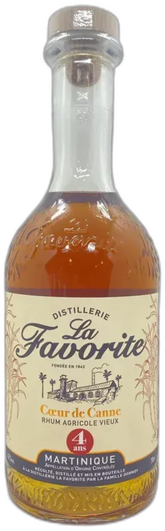 photo Rhum Martinique la Favorite Coeur de Canne Vieux Vsop 4 An