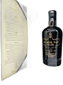 photo Rum Black Tot 40 Ans Rare Old Demerara 44