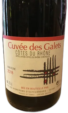 capture du vin Cuvée des Galets