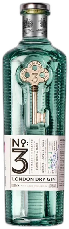 photos du vin no.3 Gin London Dry Gin