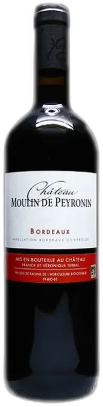 photo Aoc Bordeaux Rouge Chateau Moulin Peyronin 2016
