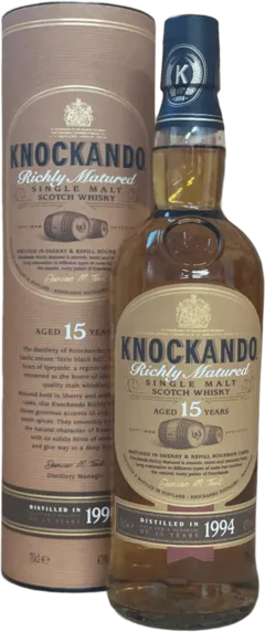 illustration du vin Knockando 15 Ans Single Malt Scotch Whisky 1994