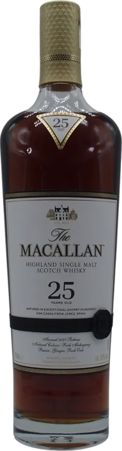 photo Macallan Sherry Oak Cask 25 Ans Single Malt