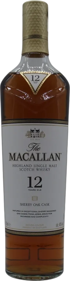 photo Macallan Sherry Oak Cask 12 Ans Single Malt