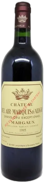 photo du vin Château Bel Air Marquis d’Aligre 1995