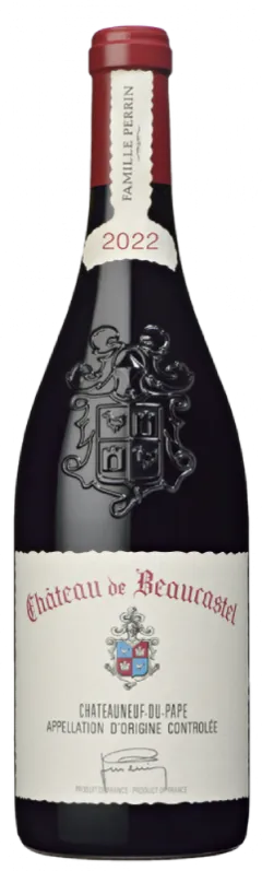 vue du vin Château de Beaucastel Chateauneuf-du-Pape Rouge