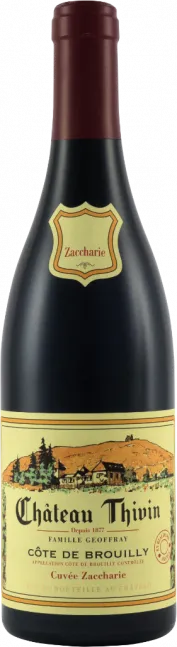 photo du vin Cote de Brouilly du Chateau Thivin Cuvée Zaccharie