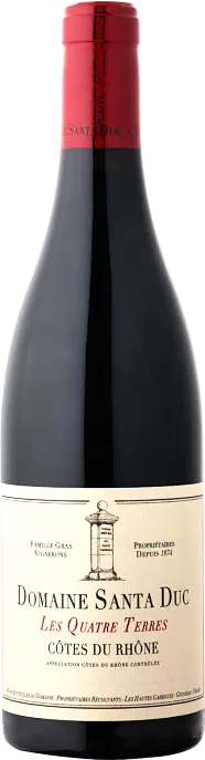 image du vin Cotes du Rhone les Quatre Terres Domaine Santa Duc