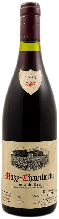 photo Henri Rebourseau Mazy Chambertin 1989