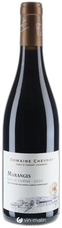 photo Domaine Chevrot Maranges 'Sur le Chêne' Rouge 2022