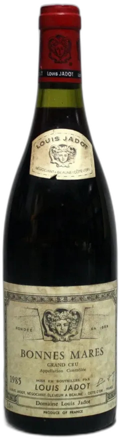 photo Louis Jadot Bonnes Mares Grand Cru 1985