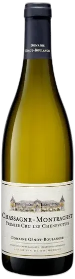 photo Chassagne Montrachet 1er Cru les Chenevottes Domaine Genot Boulanger 2022 Bio