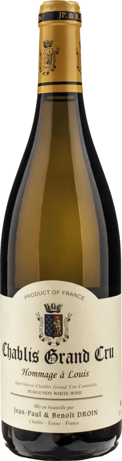 photo Jean-Paul & Benoit Droin Chablis Grand Cru Hommage a Louis 2020