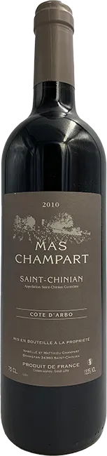 photo Saint Chinian Mas Champart Cote d’Arbo Rouge 2010