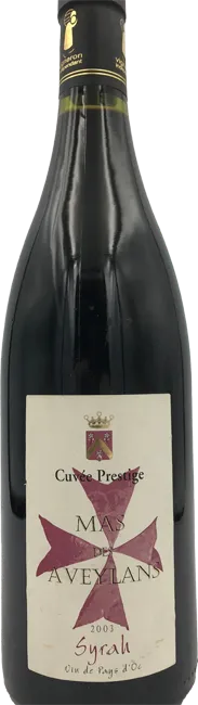 photo Mas Aveylans Syrah Prestige Rouge 2003